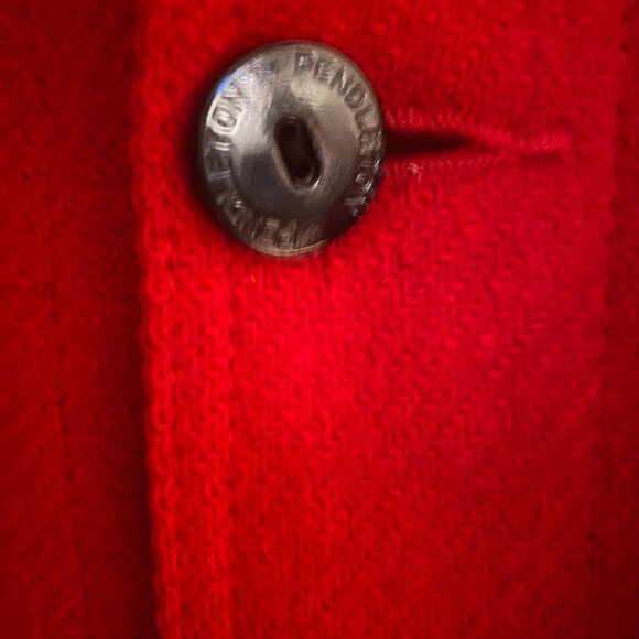 Vintage 60's Pendleton Red Wool jacket - Picture 4 of 4
